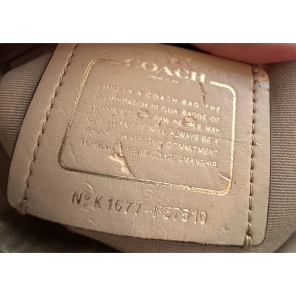 Coach F57510 Snake Patchwork Ava Tote in Beechwood Beige/Gold Hardware - Picture 5 of 15